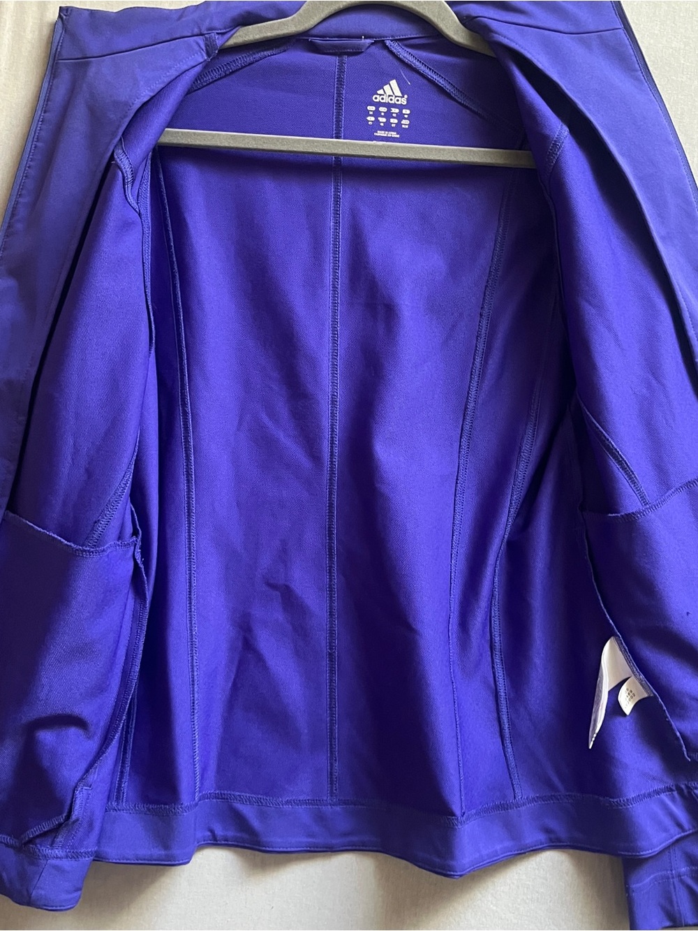 Adidas Women's Size M Purple Climalite Full-Zip Athletic Track Jacket - Picture 4 of 11